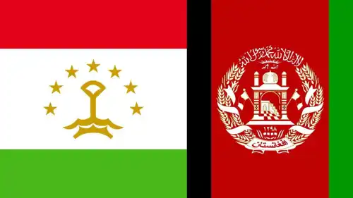 العلمان الأفغاني والطاجيكي.