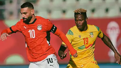 محمد صلاح في مباراة مصر وبنين