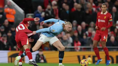 مباراة ليفربول ومانشستر سيتي في الدوري الإنجليزي 