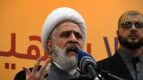 الأمين العام لميليشيا حزب الله نعيم قاسم