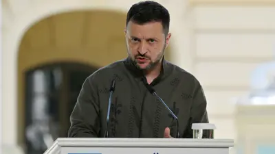 الرئيس الأوكراني فولوديمير زيلينسكي