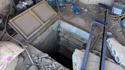 فتحة نفق في جنوب لبنان عثر عليه الجيش الإسرائيلي