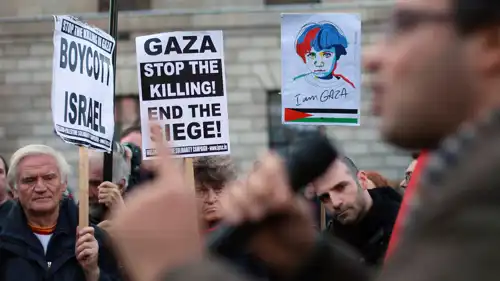 احتجاجات دعما لغزة في العاصمة دبلن