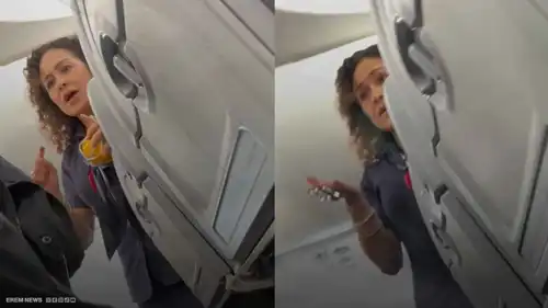 مضيفة طيران تطرد راكبة