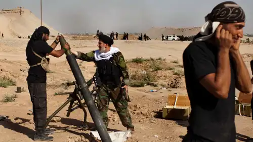 مقاتلون من ميليشيات عراقية 