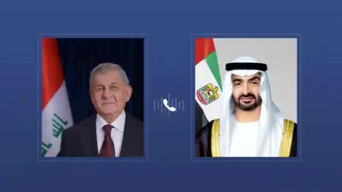 الشيخ محمد بن زايد والرئيس العراقي