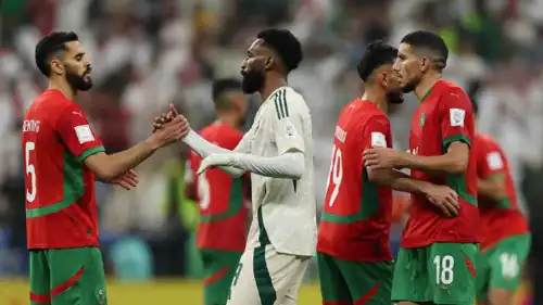 مباراة السعودية والمغرب في كأس العرب