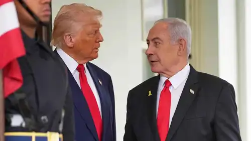 الرئيس ترامب ونتنياهو.