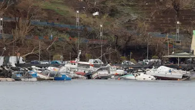 آثار إعصار مايوت