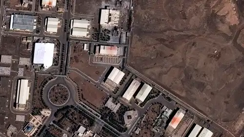 صورة جوية لمفاعل نطنز 