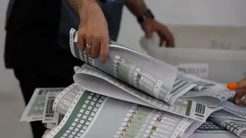 جانب من عملية الاقتراع للانتخابات العراقية