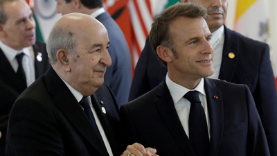 إيمانويل ماكرون وعبدالمجيد تبون