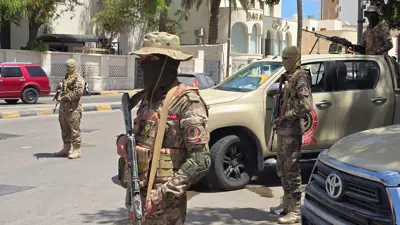 انتشار أمني في العاصمة الليبة طرابلس 