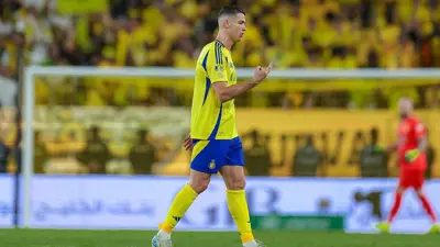كريستيانو رونالدو في مباراة النصر والاتحاد