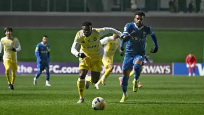 من مباراة الهلال وباختاكور الأوزبكي