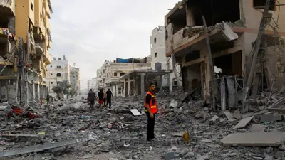 آثار القصف الإسرائيلي على قطاع غزة