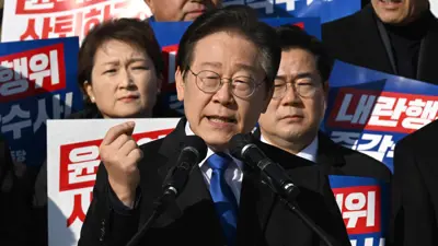 زعيم أحزاب المعارضة في كوريا الجنوبية لي جاي ميونج 