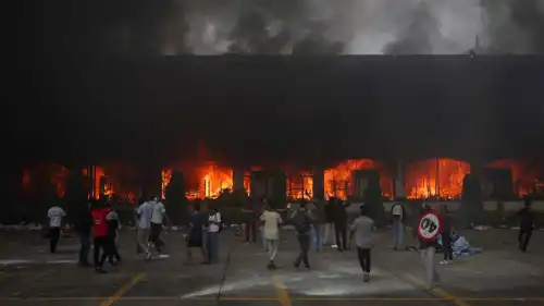 جانب من احتجاجات نيبال