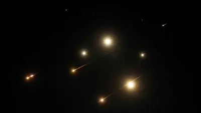 صواريخ إيرانية باتجاه إسرائيل 