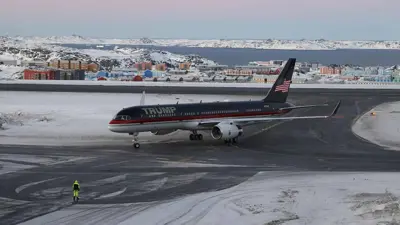 طائرة دونالد ترامب جونيور بمطار نوك 