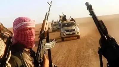 عناصر مسلحة من تنظيم داعش في سوريا