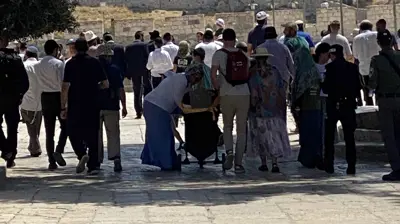 من اقتحام المستوطنين لباحات المسجد الأقصى