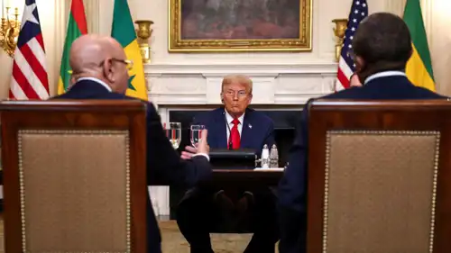 خلال استضاف  الرئيس الأمريكي دونالد ترامب لقادة أفارقة في البيت الأبيض