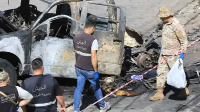 من موقع غارة سابقة على جنوب لبنان