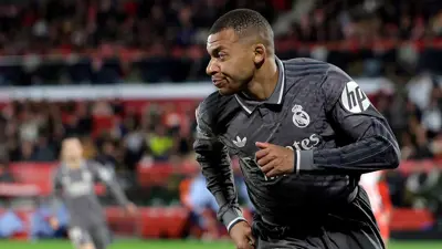 مبابي في مباراة ريال مدريد وجيرونا