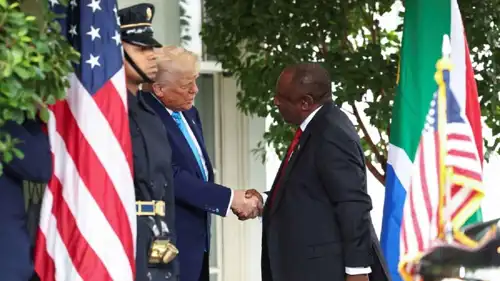 الرئيس الأمريكي ورئيس جنوب أفريقيا