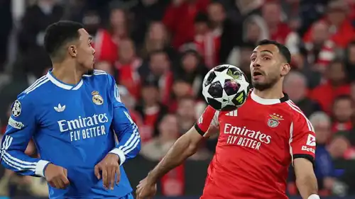 مباراة بنفيكا وريال مدريد في دوري أبطال أوروبا
