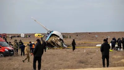 موقع سقوط الطائرة الأذرية