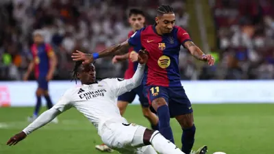 مباراة الكلاسيكو بين برشلونة وريال مدريد