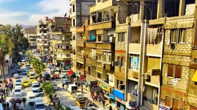 منظر لمدينة جرمانا قرب دمشق