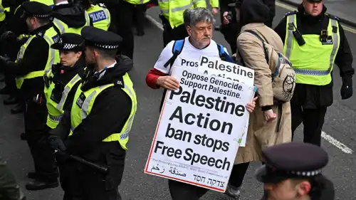 محتج من حركة "فلسطين أكشن"