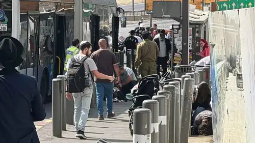 الباص المستهدف في مدينة القدس