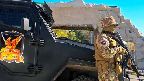 قوات ليبية قرب حديقة أبو سليم في طرابلس