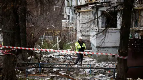 موقع غارة روسية على كييف