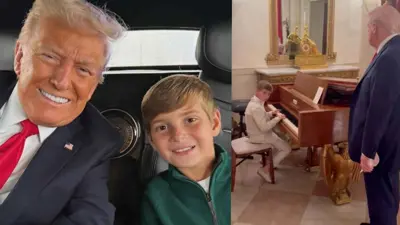 ترامب وحفيده