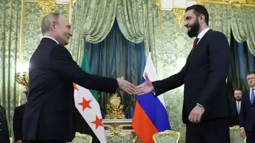 أحمد الشرع وفلاديمير بوتين 