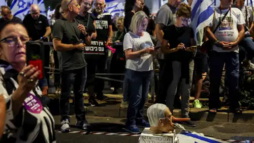 احتجاج في تل أبيب ضد حكومة نتنياهو