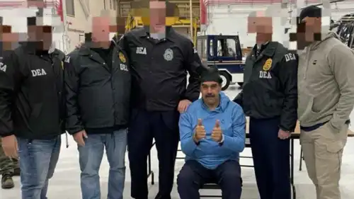 نيكولاس مادورو بعد القبض عليه