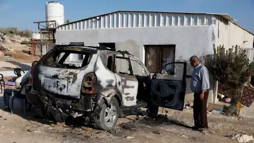 من اعتداءات المستوطنين في الضفة الغربية