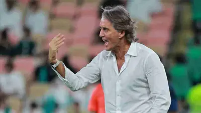 روبرتو مانشيني مدرب المنتخب السعودي