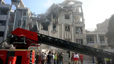 موقع غارة إسرائيلية على طهران