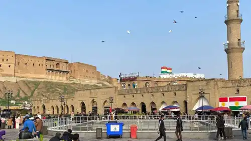 مشهد عام من مدينة أربيل بكردستان العراق