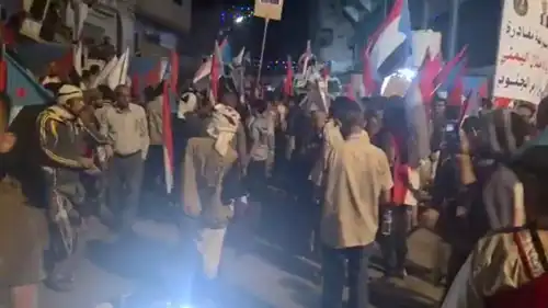 احتجاجات ليلية في عدن