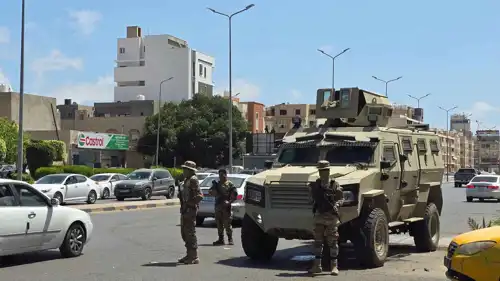 عناصر من الأمن في طرابلس 