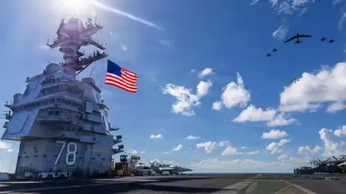 حاملة طائرات أمريكية في الكاريبي