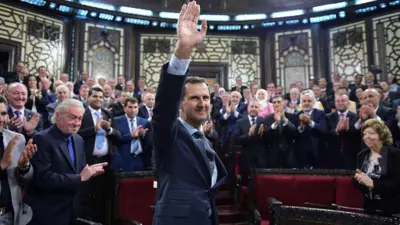 الرئيس السوري السابق بشار الأسد في مجلس الشعب